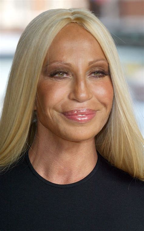 donatella Versace blonde hair